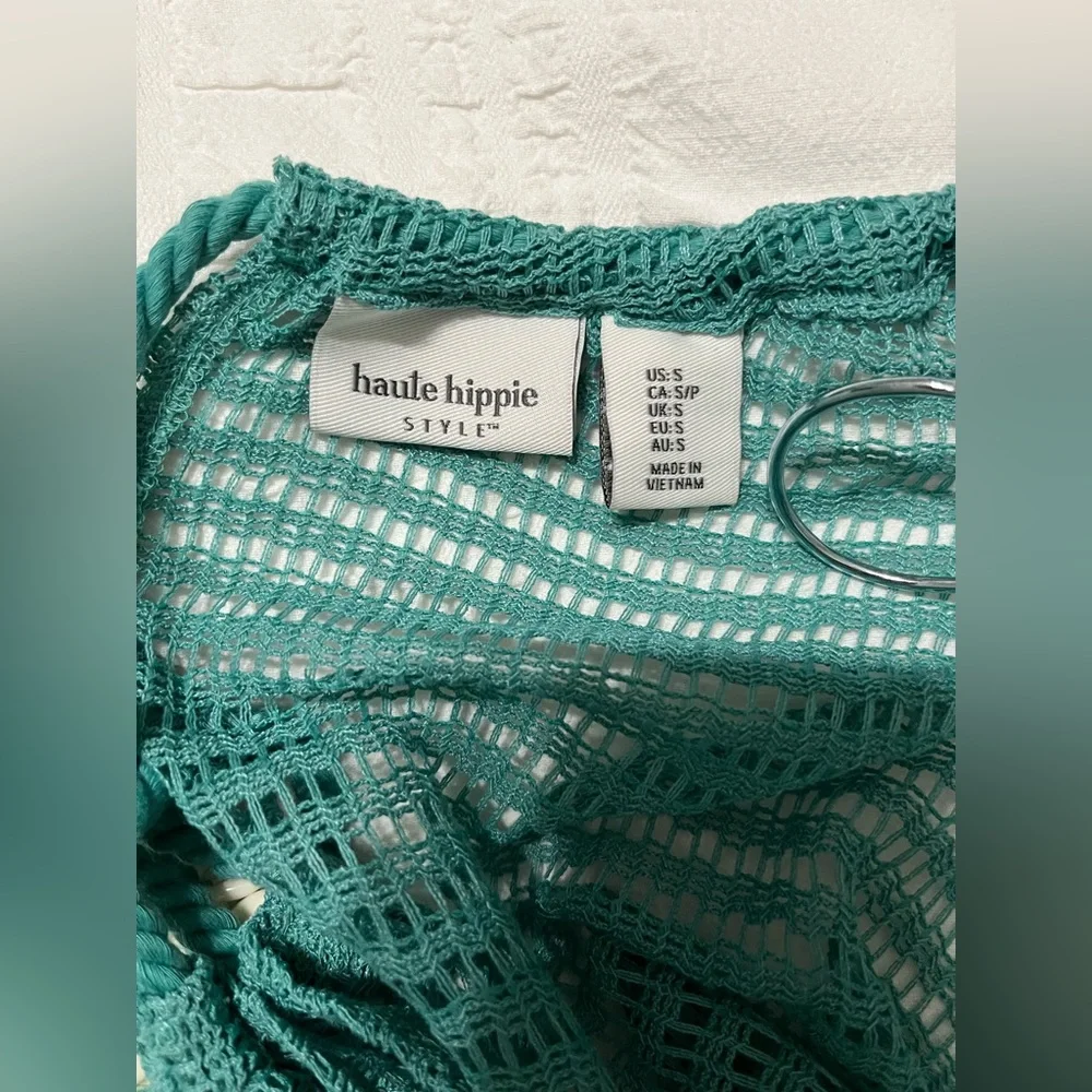 Haute Hippie Teal Swim Coverup